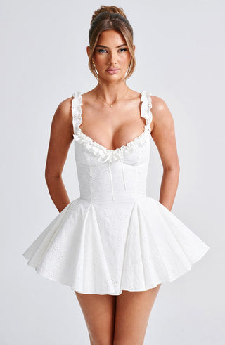 Elva Playsuit - Ivory - Napalia