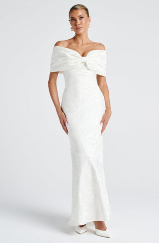 Emberly Maxi Dress - Ivory - Napalia