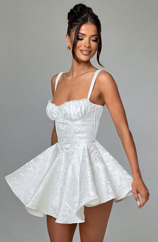 Emelie Playsuit - Ivory - Napalia