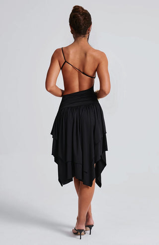 Emeline Midi Dress - Black - Napalia
