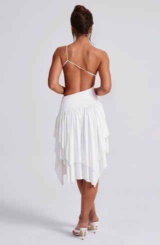 Emeline Midi Dress - White - Napalia