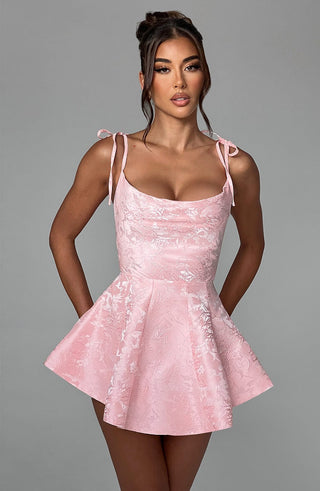 Emmie Playsuit Dress - Blush - Napalia