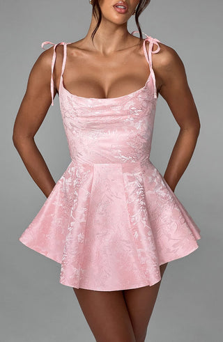 Emmie Playsuit Dress - Blush - Napalia