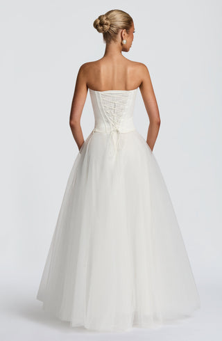 Ethel Maxi Skirt - Ivory - Napalia