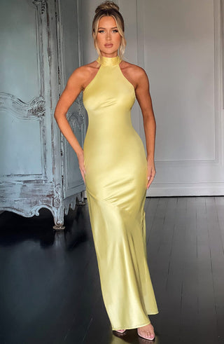 Etta Maxi Dress - Lemon - Napalia