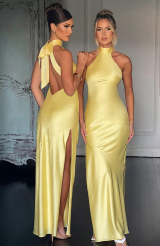 Etta Maxi Dress - Lemon - Napalia