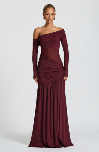 Ettalie Maxi Dress - Cherry Lacquer - Napalia