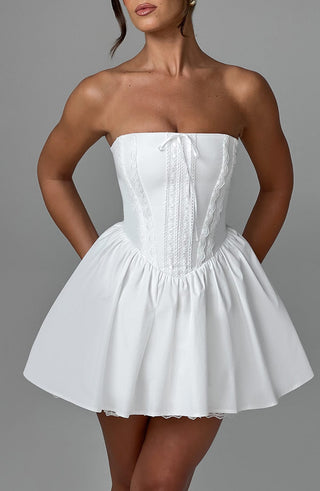 Evie Mini Dress - Ivory - Napalia