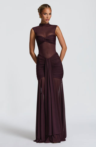 Fae Maxi Skirt - Plum - Napalia