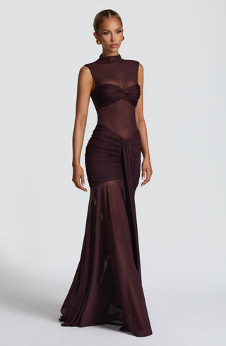 Fae Maxi Skirt - Plum - Napalia