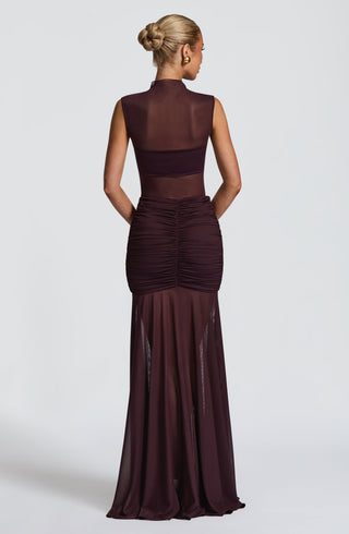Fae Maxi Skirt - Plum - Napalia