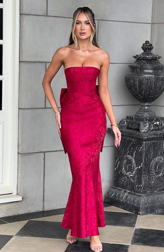 Felicity Maxi Dress - Red - Napalia