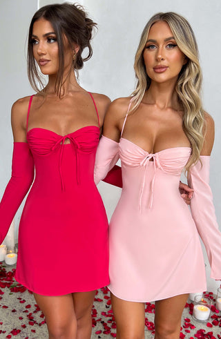 Fiona Mini Dress - Blush - Napalia
