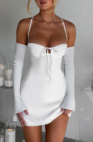 Fiona Mini Dress - Ivory - Napalia