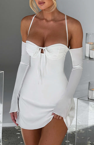 Fiona Mini Dress - Ivory - Napalia