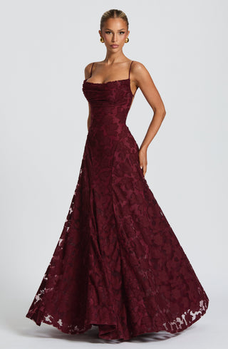 Francis Maxi Dress - Cherry Lacquer - Napalia