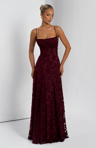 Francis Maxi Dress - Cherry Lacquer - Napalia
