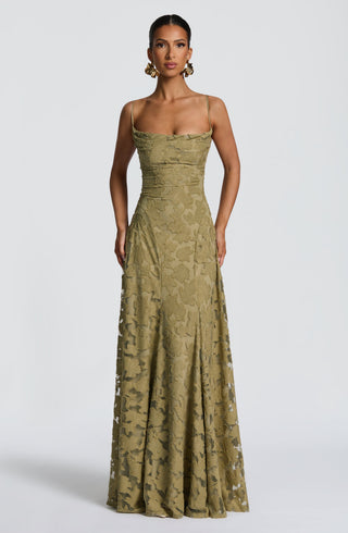 Francis Maxi Dress - Sage - Napalia