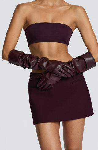 Frankie Gloves - Plum - Napalia
