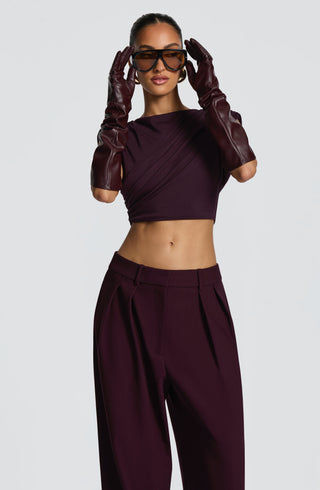 Frankie Gloves - Plum - Napalia