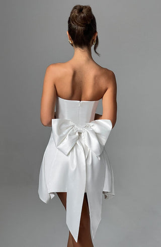 Freja Mini Dress - Ivory - Napalia
