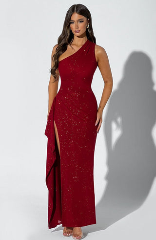 Genevieve Maxi Dress - Red Sparkle - Napalia