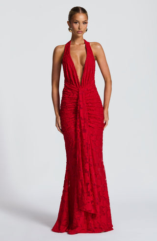 Guinevere Maxi Dress - Red - Napalia