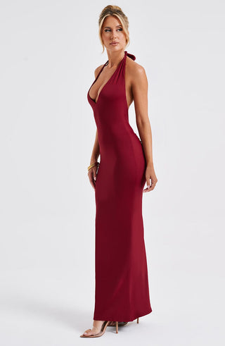Harmonia Maxi Dress - Burgundy - Napalia