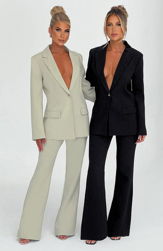 Hazel Suit Jacket - Sage - Napalia