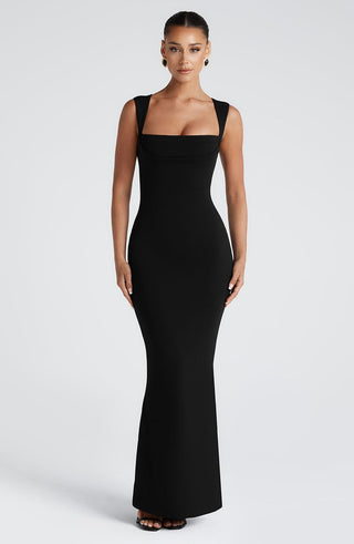 Helena Maxi Dress - Black - Napalia