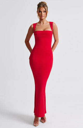 Helena Maxi Dress - Red - Napalia