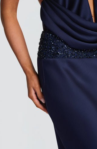 Ira Maxi Skirt - Navy - Napalia