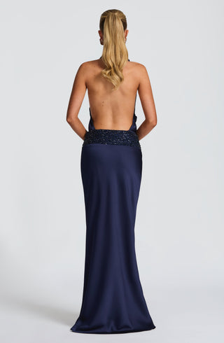 Ira Maxi Skirt - Navy - Napalia