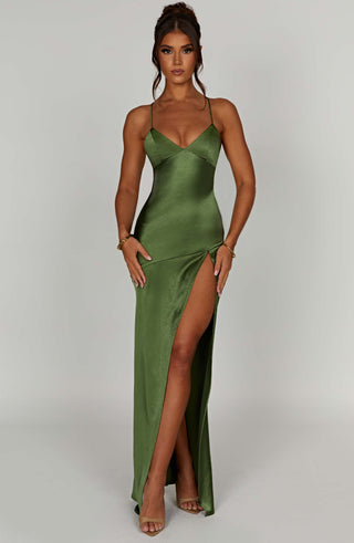Isobel Maxi Dress - Emerald - Napalia