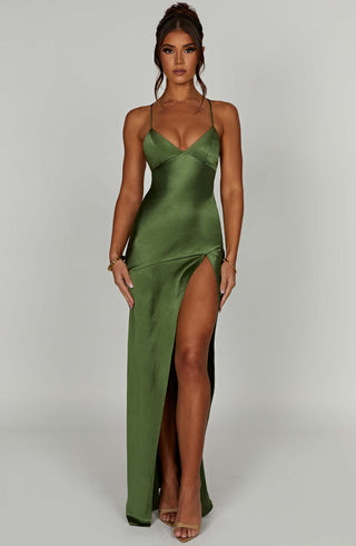 Isobel Maxi Dress - Emerald - Napalia
