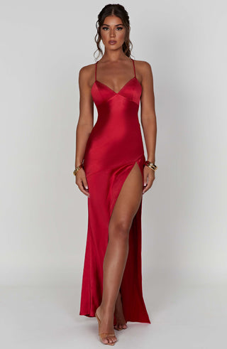 Isobel Maxi Dress - Red - Napalia
