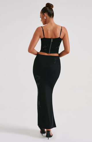 Izi Maxi Skirt - Black - Napalia