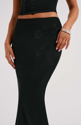 Izi Maxi Skirt - Black - Napalia