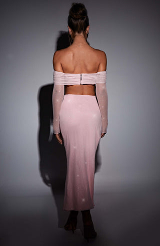 Jana Maxi Skirt - Pink Sparkle - Napalia