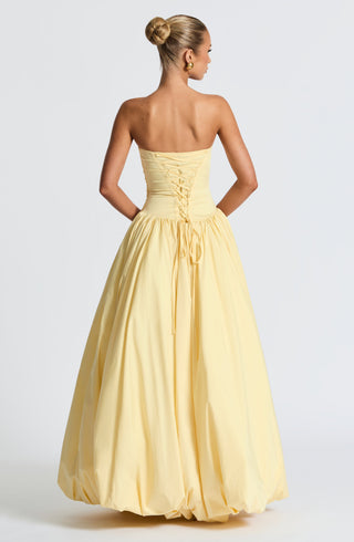 Jillian Maxi Dress - Lemon - Napalia