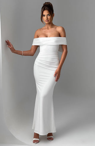 Joanna Maxi Dress - Ivory - Napalia