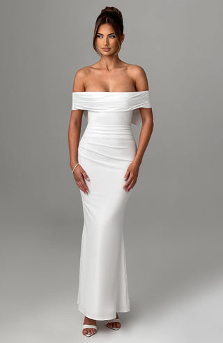 Joanna Maxi Dress - Ivory - Napalia