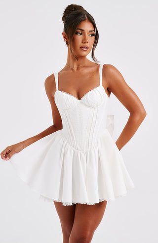 Josie Mini Dress - White - Napalia