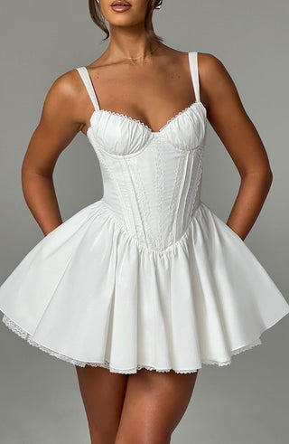 Josie Mini Dress - White - Napalia