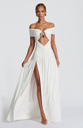 Kathryn Maxi Dress - White - Napalia