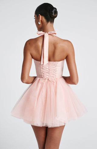 Keely Mini Dress - Soft Peach - Napalia