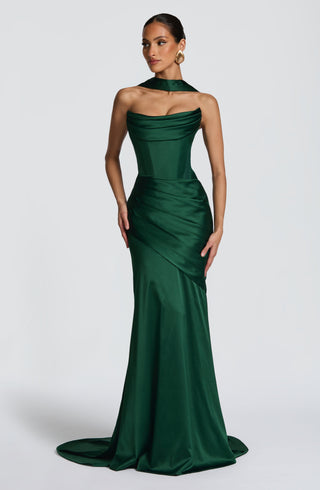 Kensington Maxi Dress - Emerald - Napalia
