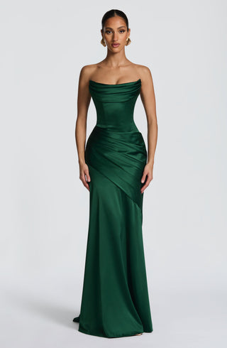 Kensington Maxi Dress - Emerald - Napalia