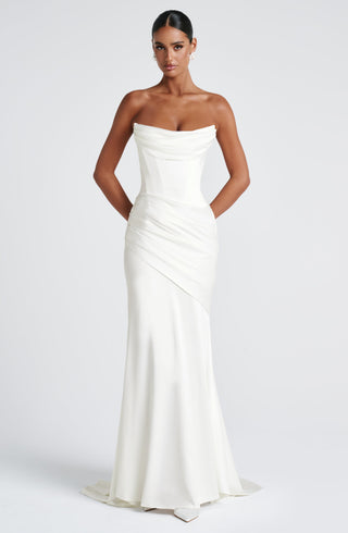 Kensington Maxi Dress - Ivory - Napalia