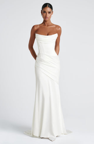 Kensington Maxi Dress - Ivory - Napalia